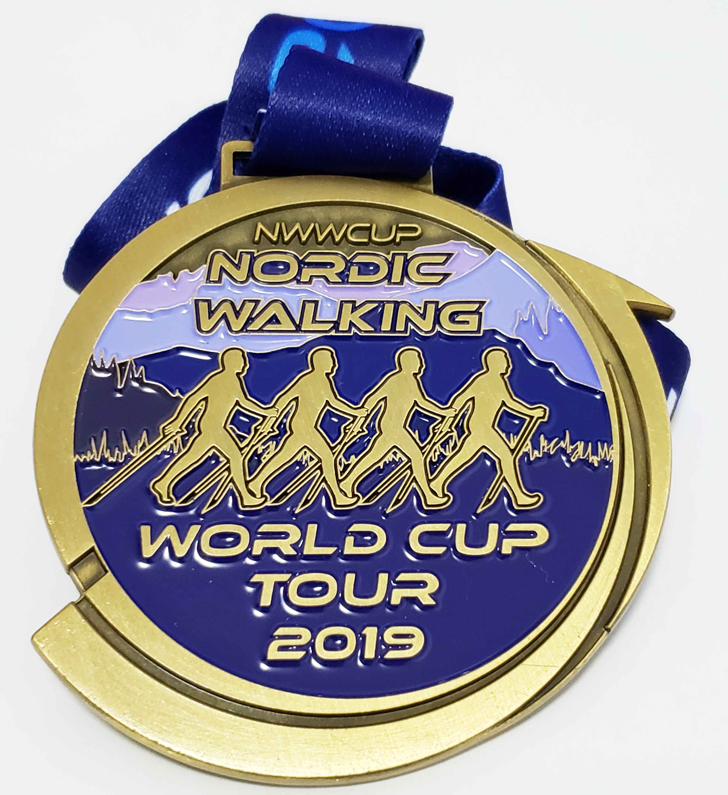 Walking medals for world cup tour