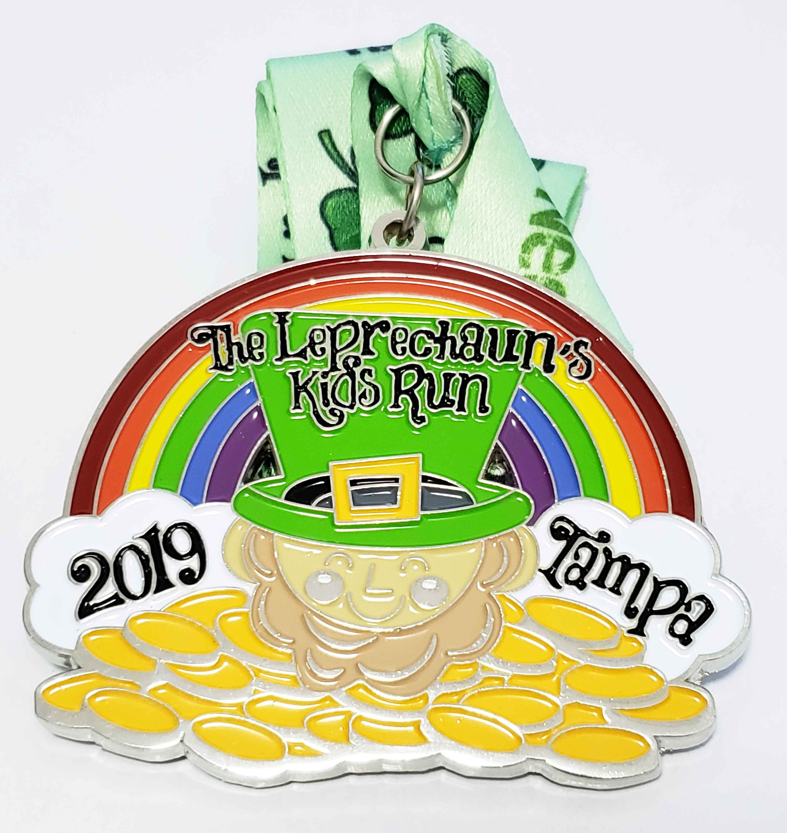 Kids run medal